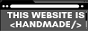 Button reads: 'This website is handmade.'