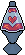 Pixel art gif of heart beating inside lava lamp